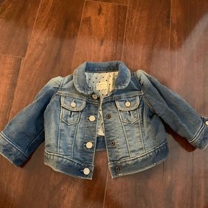 Baby Gap jersey lined jean jacket